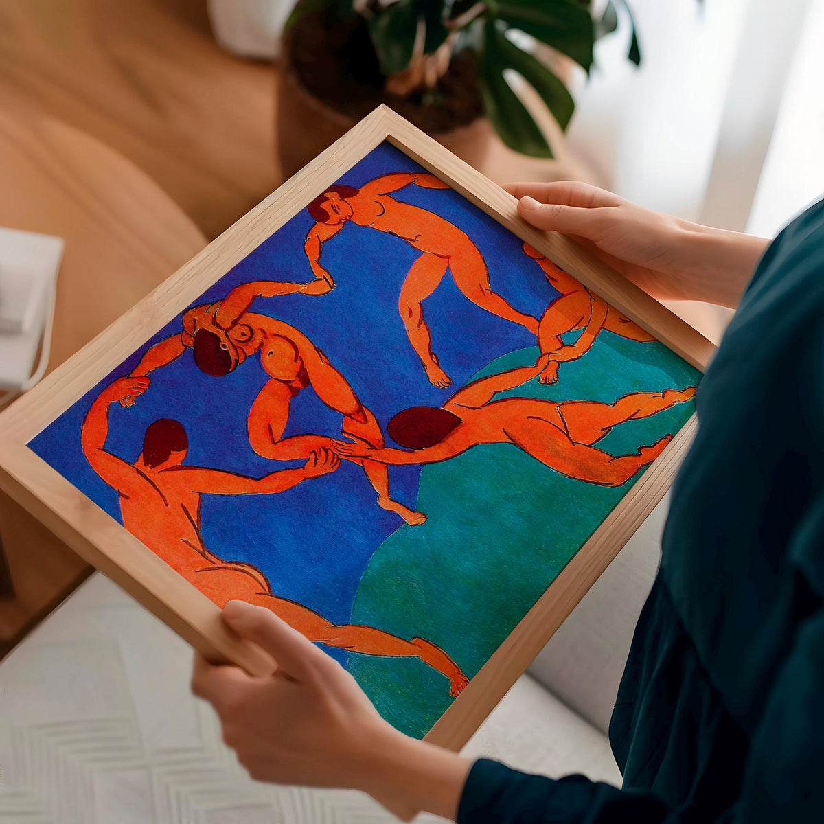 Henri Matisse, Dance (La Danse) - 1910 Fauvist Figure Print, Red Circle Wall Art, Modern Abstract Poster, Bold Color Dec
