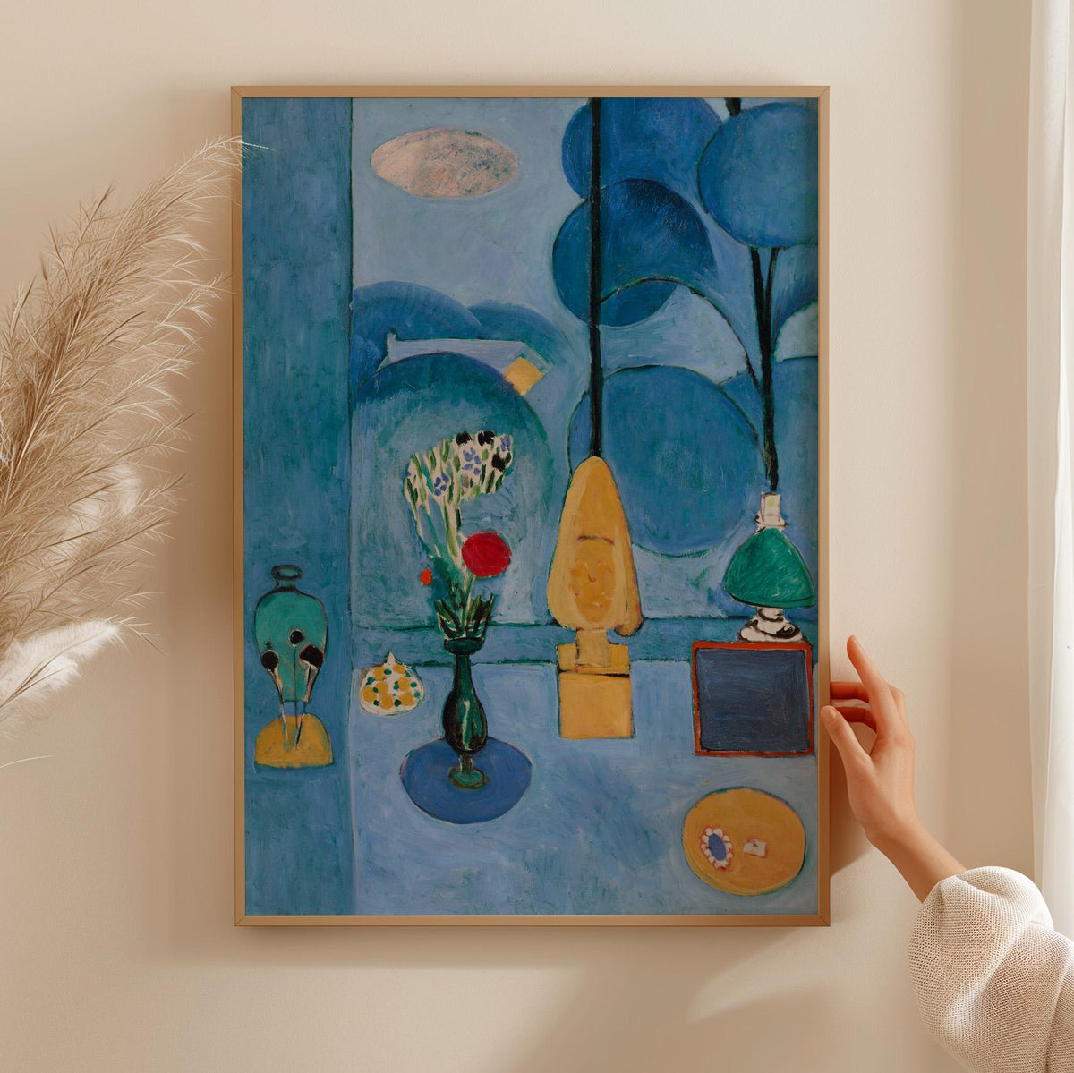 Henri Matisse, The Blue Window - 1913 Modern Interior Print, Blue Room Wall Art, Fauvist Window Poster, Abstract Home De