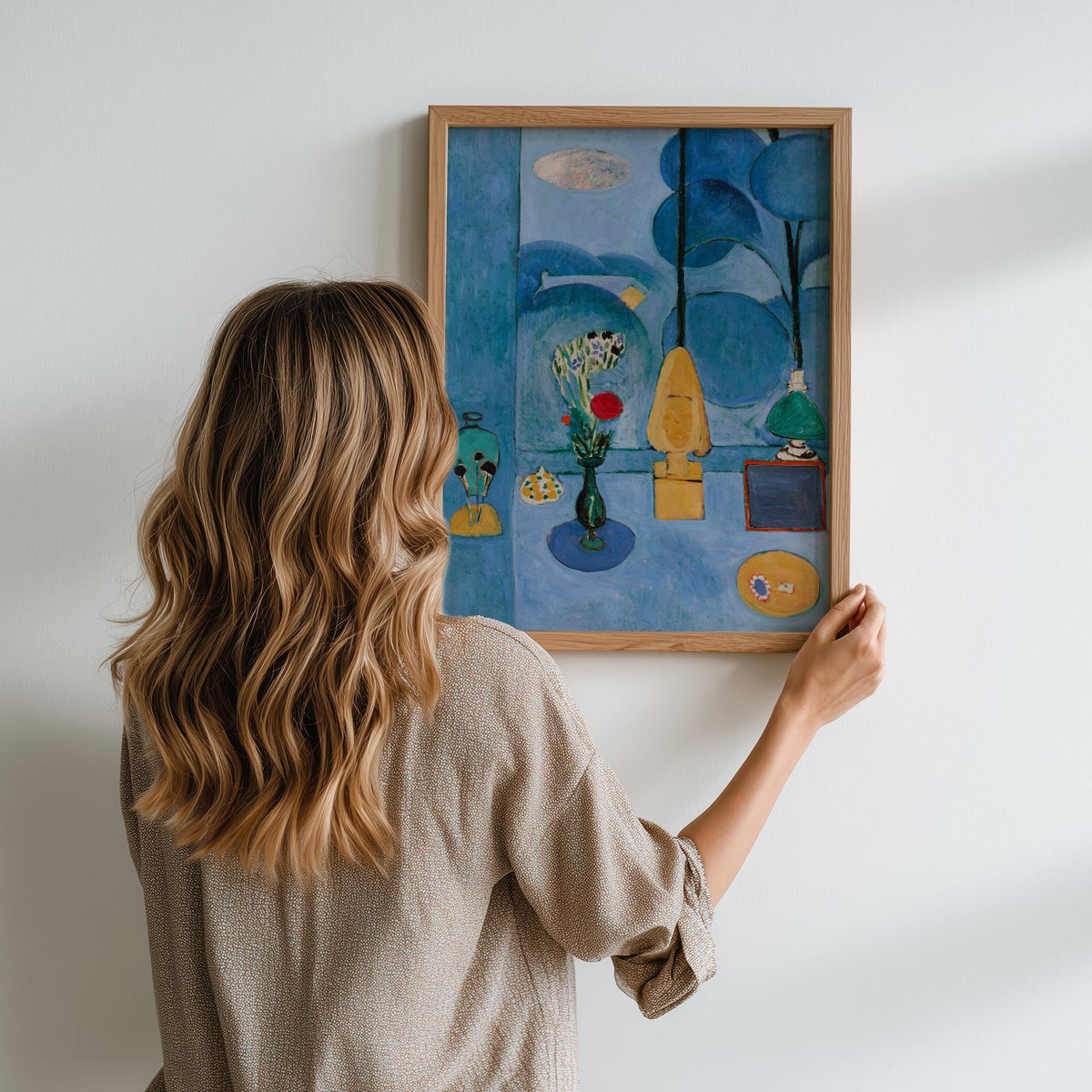 Henri Matisse, The Blue Window - 1913 Modern Interior Print, Blue Room Wall Art, Fauvist Window Poster, Abstract Home De