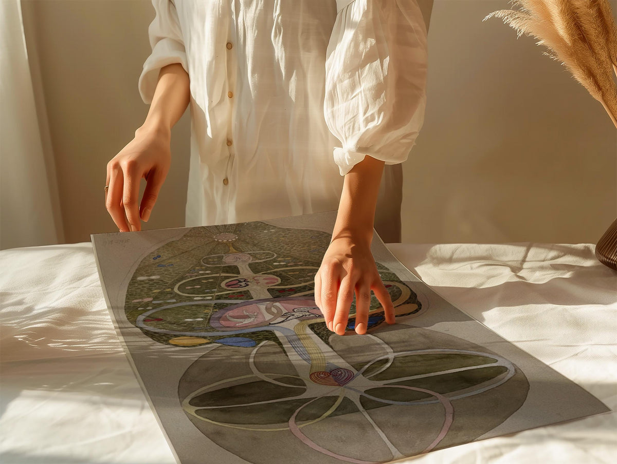 Hilma af Klint, Tree of Knowledge No. 1 - 1913–1915 Abstract Spiritual Print, Symbolic Wall Art, Botanical Mysticism Pos