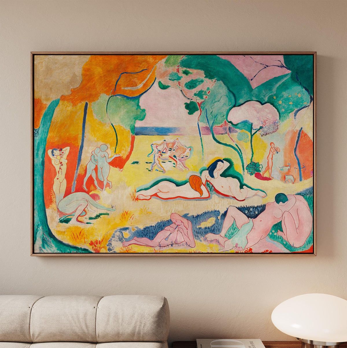 Henri Matisse, The Joy of Life - 1905–1906 Fauvist Landscape Print, Colorful Wall Art, Modernist Poster, French Decor