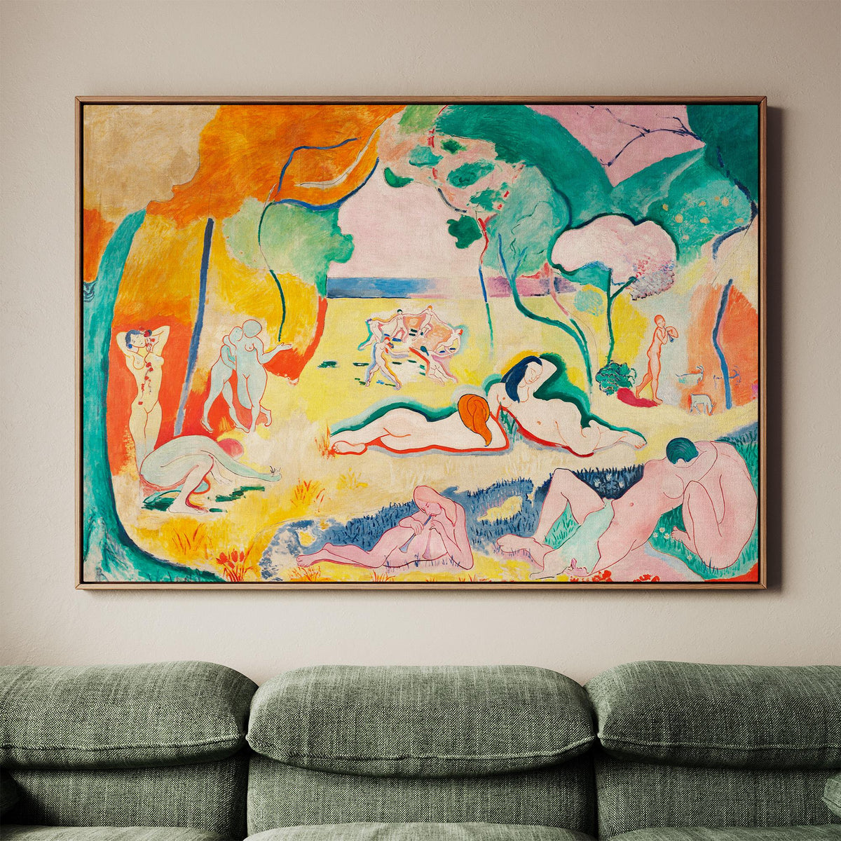 Henri Matisse, The Joy of Life - 1905–1906 Fauvist Landscape Print, Colorful Wall Art, Modernist Poster, French Decor