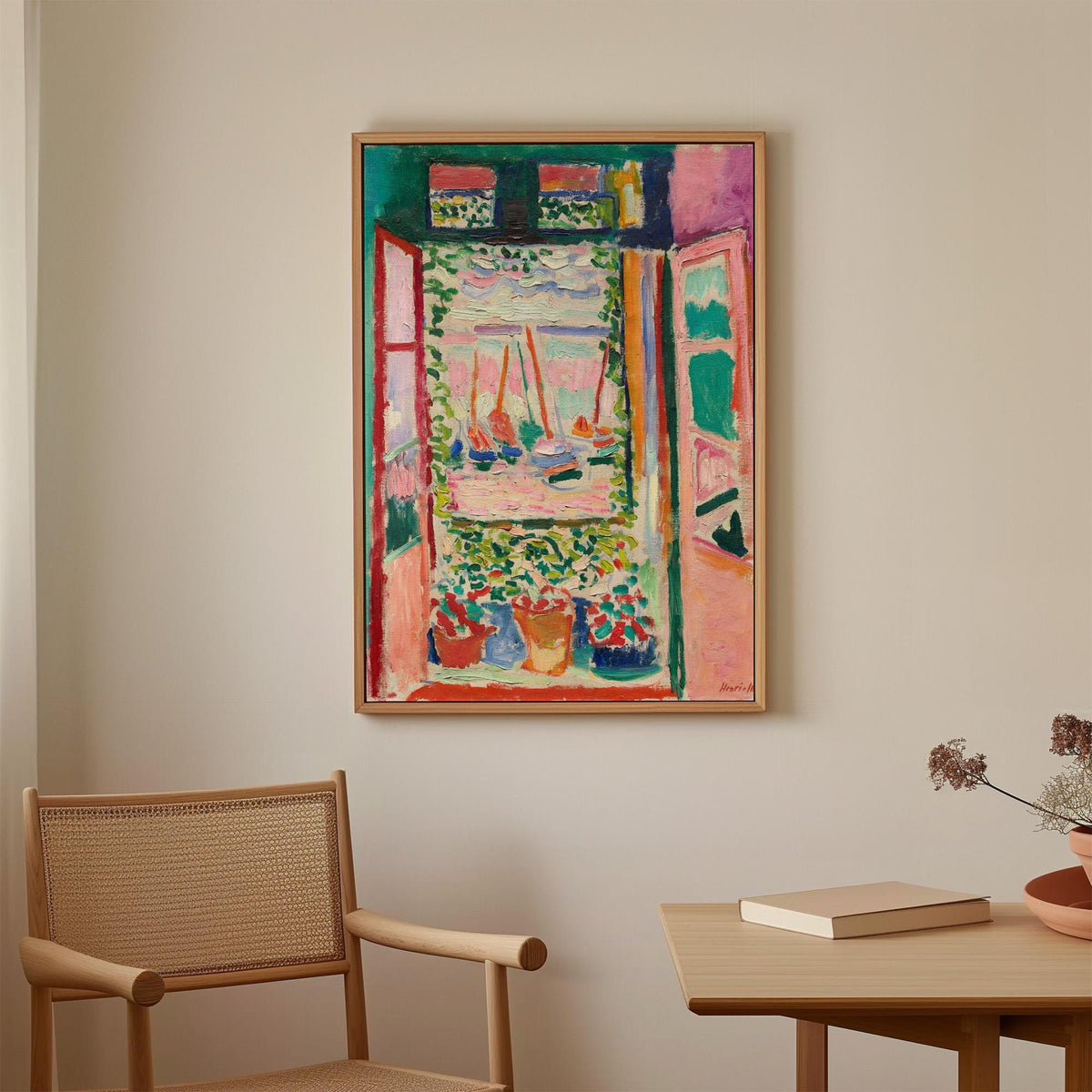 Henri Matisse, Open Window, Collioure - 1905 Fauvist Landscape Print, Colorful Wall Art, French Modernist Poster, Seasid