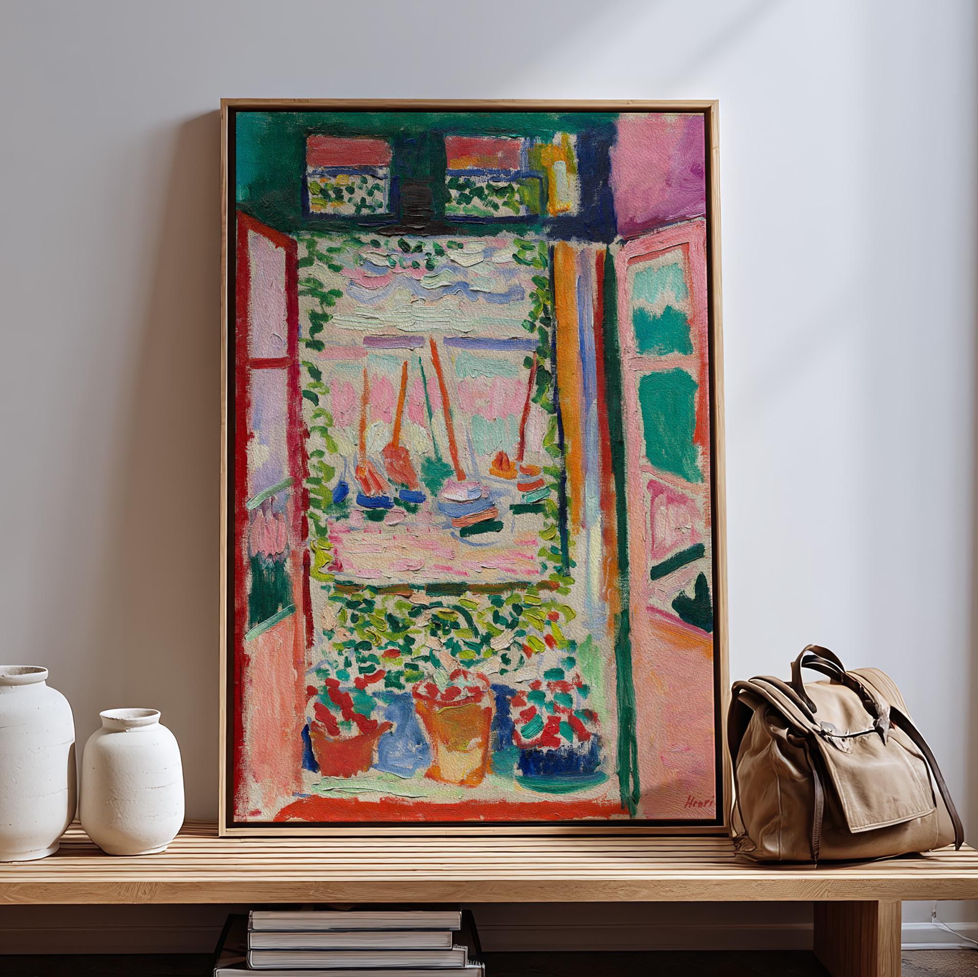 Henri Matisse, Open Window, Collioure - 1905 Fauvist Landscape Print, Colorful Wall Art, French Modernist Poster, Seasid