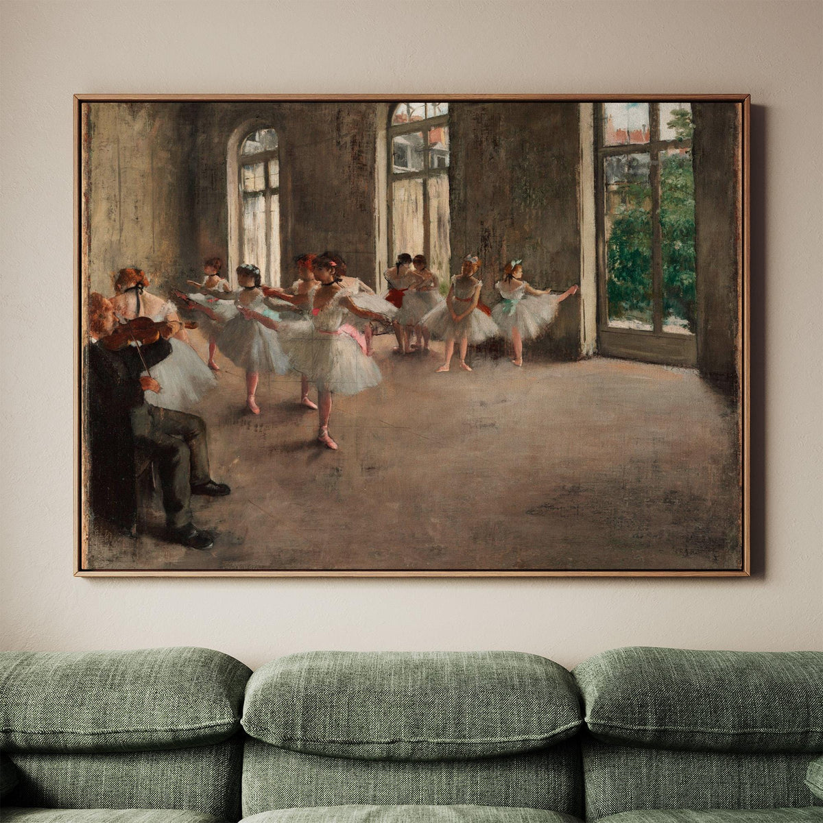 Edgar Degas, The Ballet Rehearsal - 1874 Impressionist Dance Print, Ballet Wall Art, French Vintage Poster, Elegant Deco