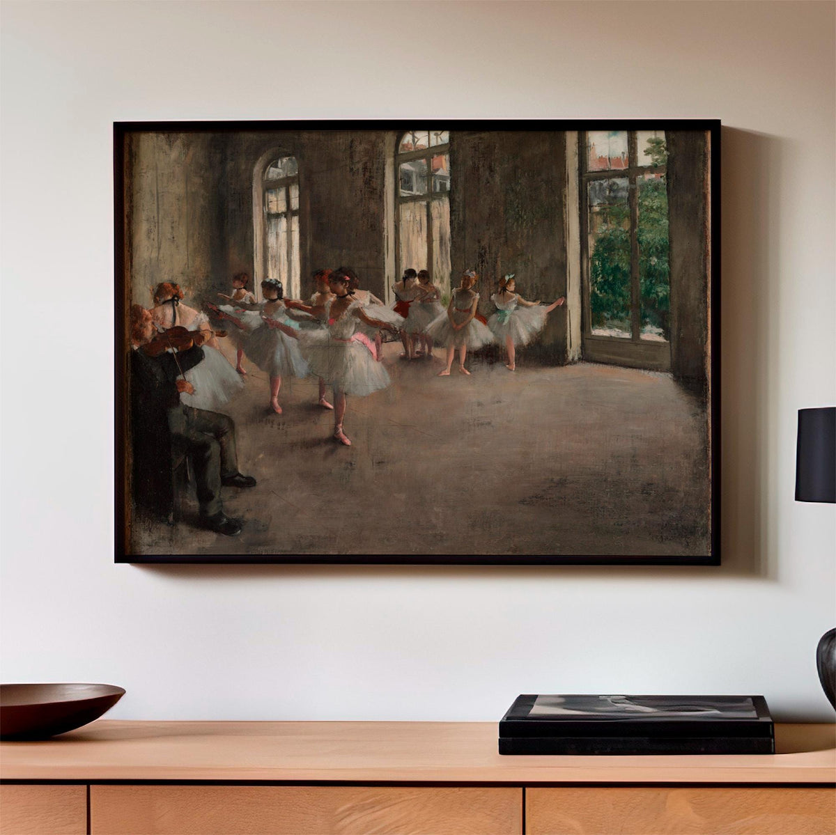 Edgar Degas, The Ballet Rehearsal - 1874 Impressionist Dance Print, Ballet Wall Art, French Vintage Poster, Elegant Deco