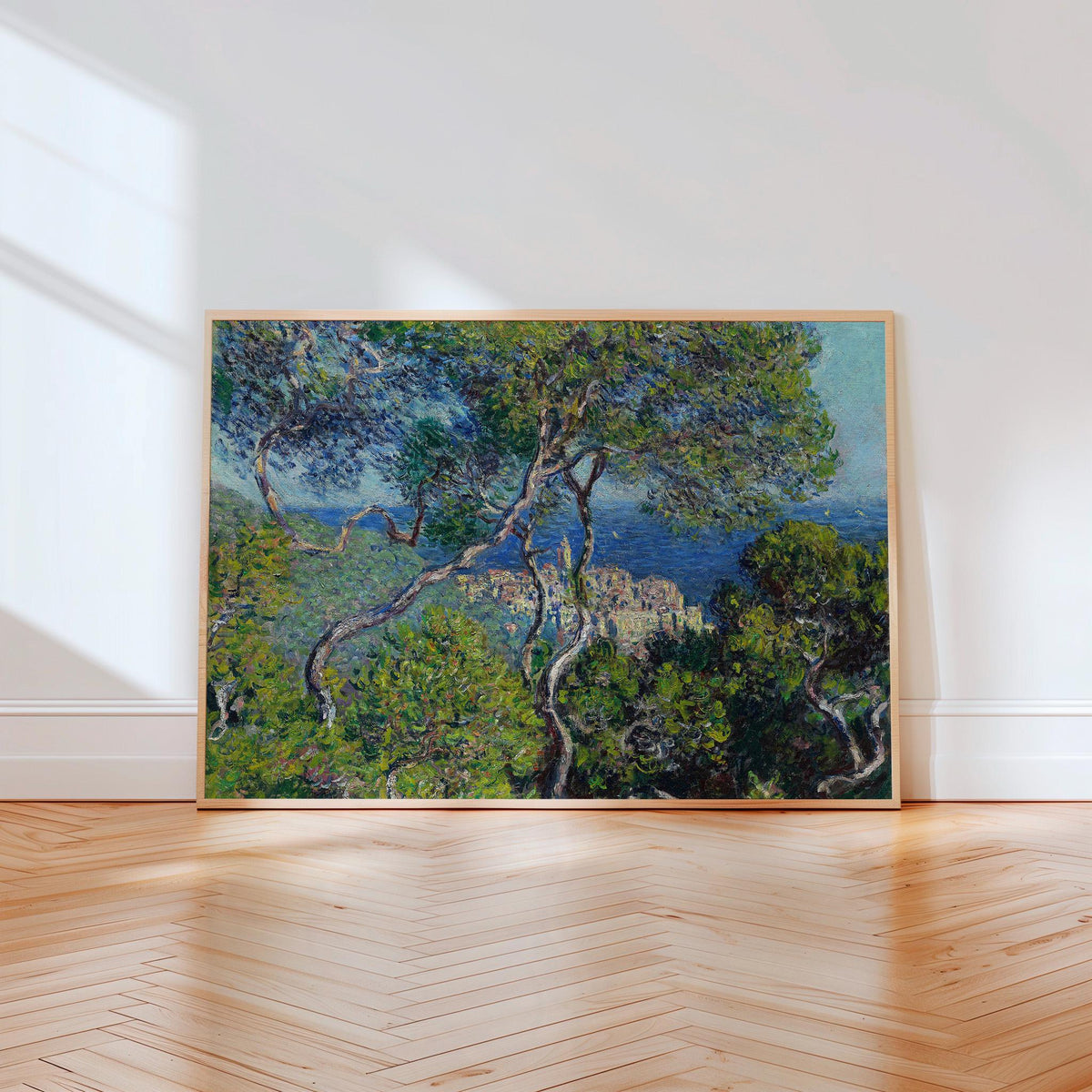 Claude Monet, Bordighera - 1884 Impressionist Landscape Print, Italian Riviera Wall Art, Mediterranean Seascape Poster, 