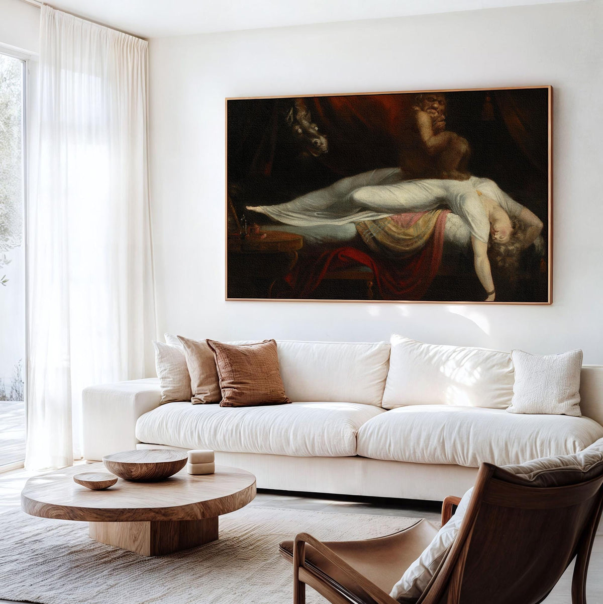 Henry Fuseli, The Nightmare - 1781 Gothic Horror Print, Romantic Nightmare Scene, Dark Surreal Wall Art, Classic Museum 