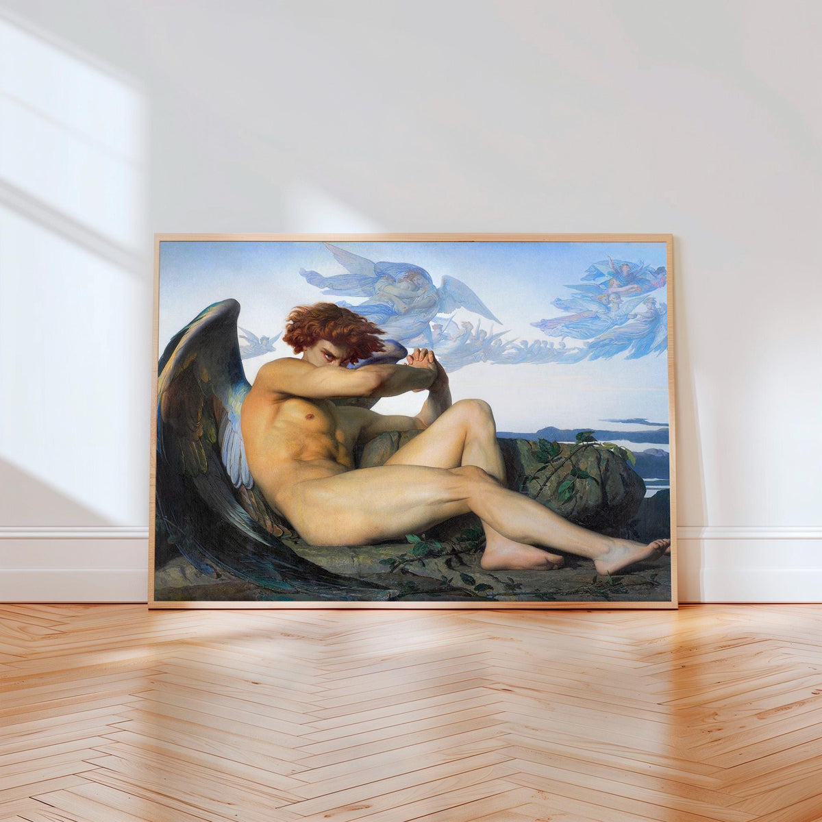 Alexandre Cabanel, Fallen Angel - 1847 Romantic Academic Print, Lucifer Wall Art, Dark Mythology Poster, Classical Gothi