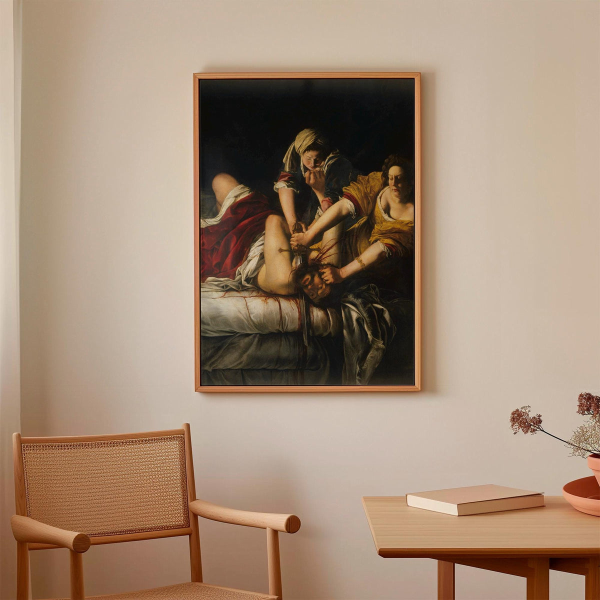 Artemisia Gentileschi, Judith Beheading Holofernes - 1614 Baroque Print, Biblical Heroine Wall Art, Dramatic Renaissance