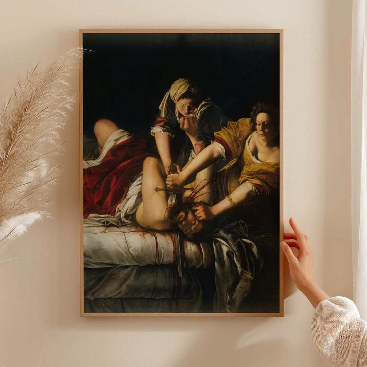 Artemisia Gentileschi, Judith Beheading Holofernes - 1614 Baroque Print, Biblical Heroine Wall Art, Dramatic Renaissance