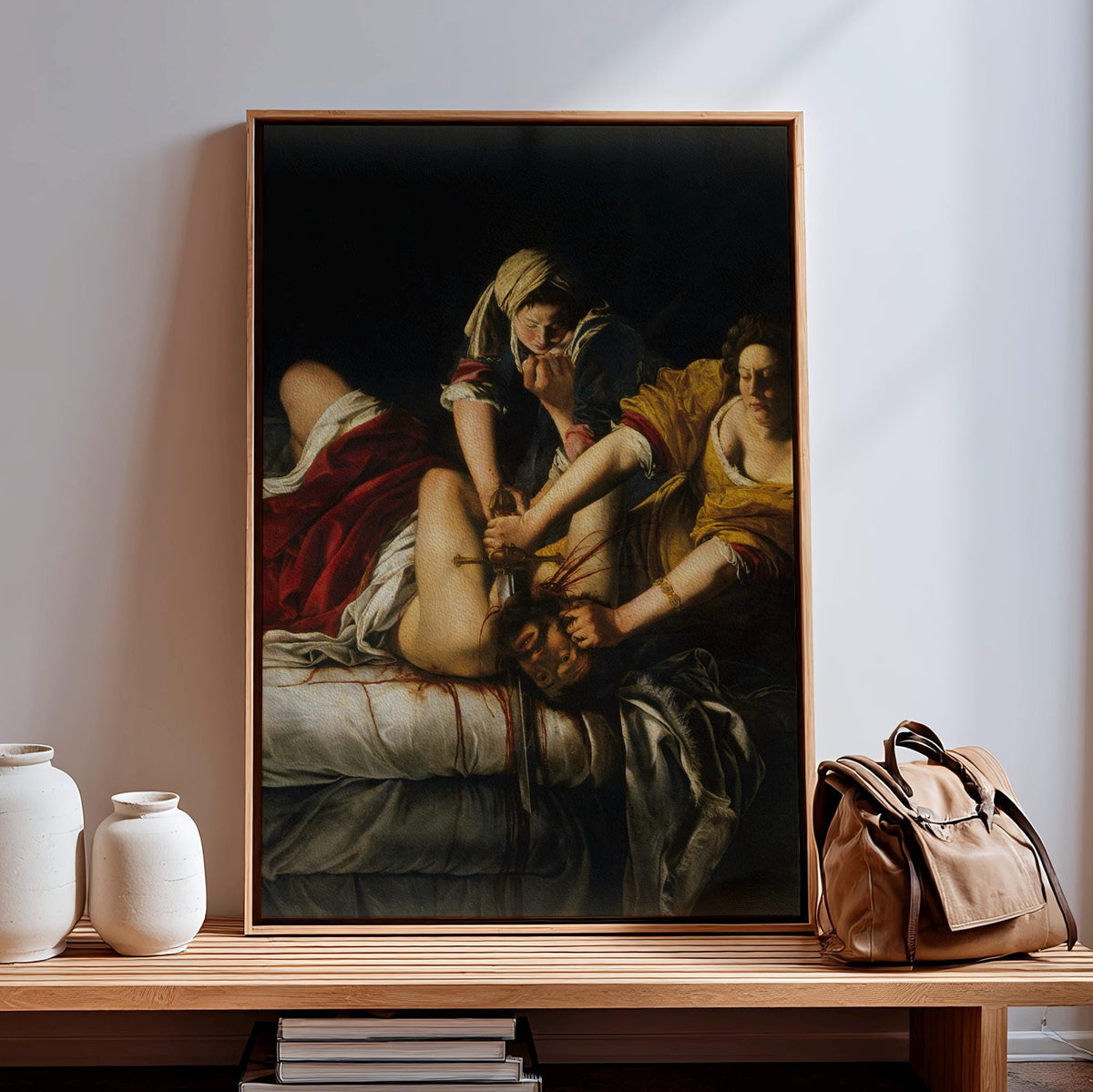 Artemisia Gentileschi, Judith Beheading Holofernes - 1614 Baroque Print, Biblical Heroine Wall Art, Dramatic Renaissance