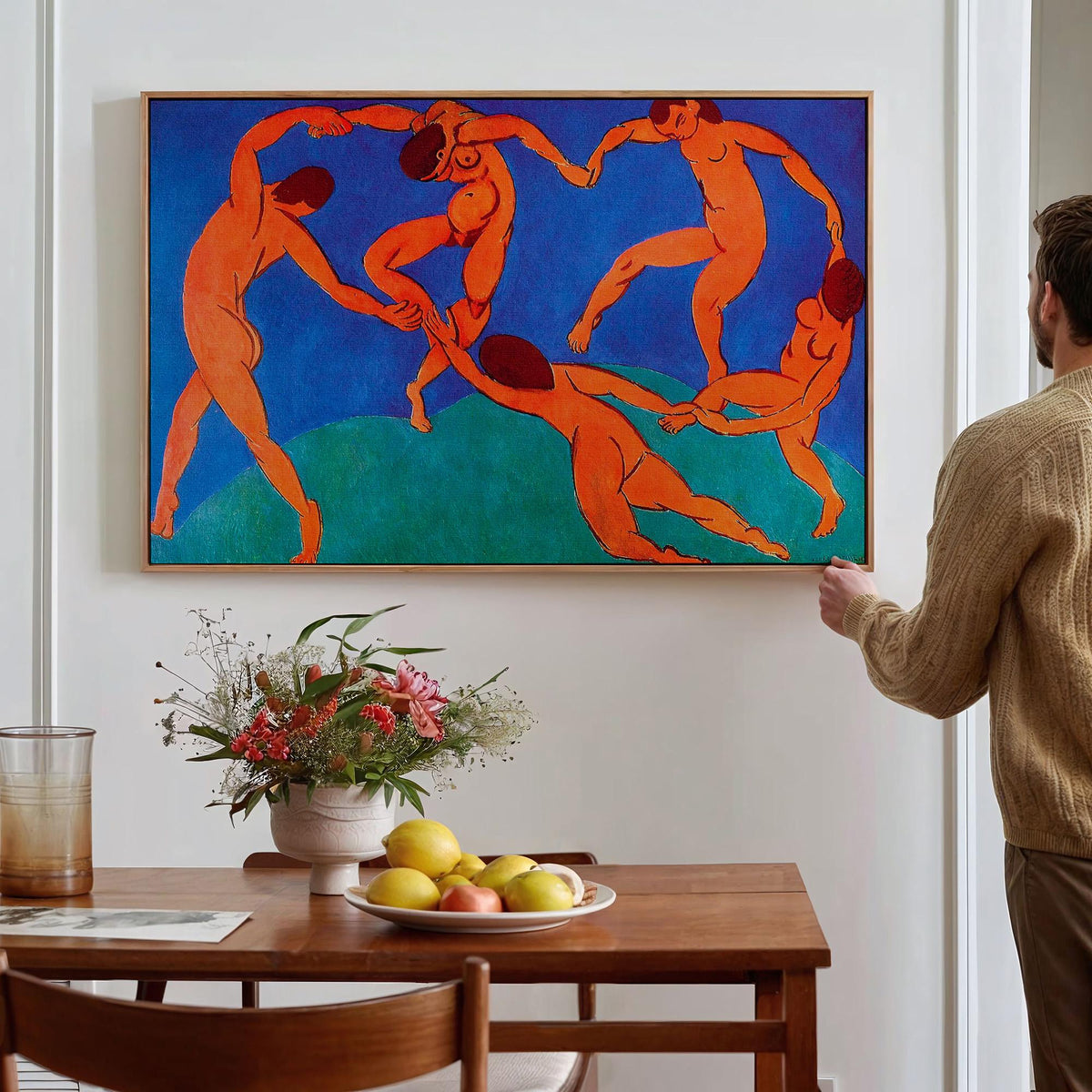 Henri Matisse, Dance (La Danse) - 1910 Fauvist Figure Print, Red Circle Wall Art, Modern Abstract Poster, Bold Color Dec