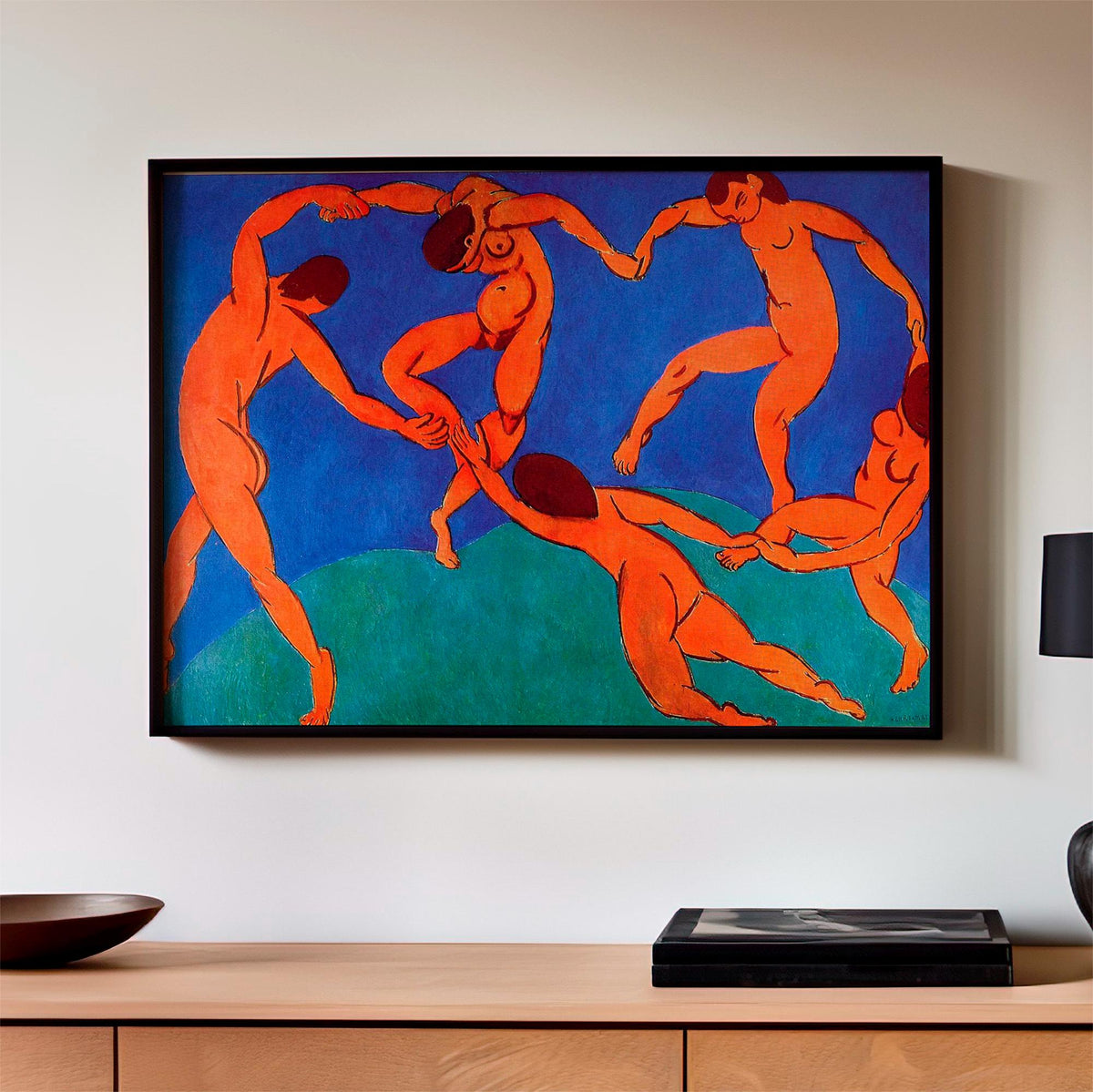 Henri Matisse, Dance (La Danse) - 1910 Fauvist Figure Print, Red Circle Wall Art, Modern Abstract Poster, Bold Color Dec