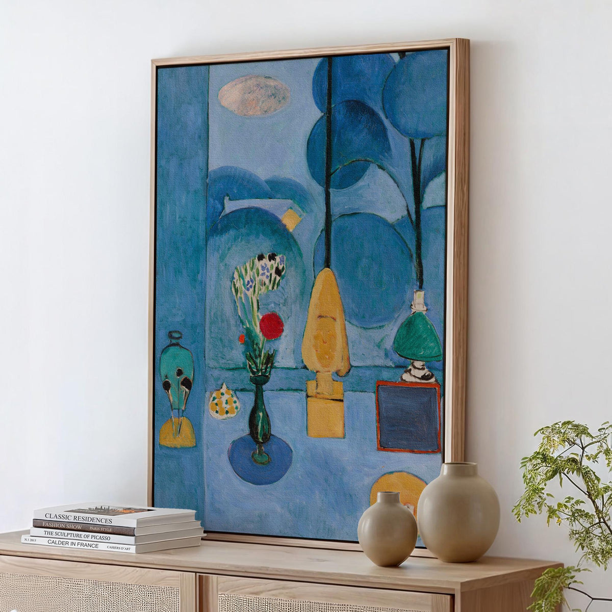 Henri Matisse, The Blue Window - 1913 Modern Interior Print, Blue Room Wall Art, Fauvist Window Poster, Abstract Home De