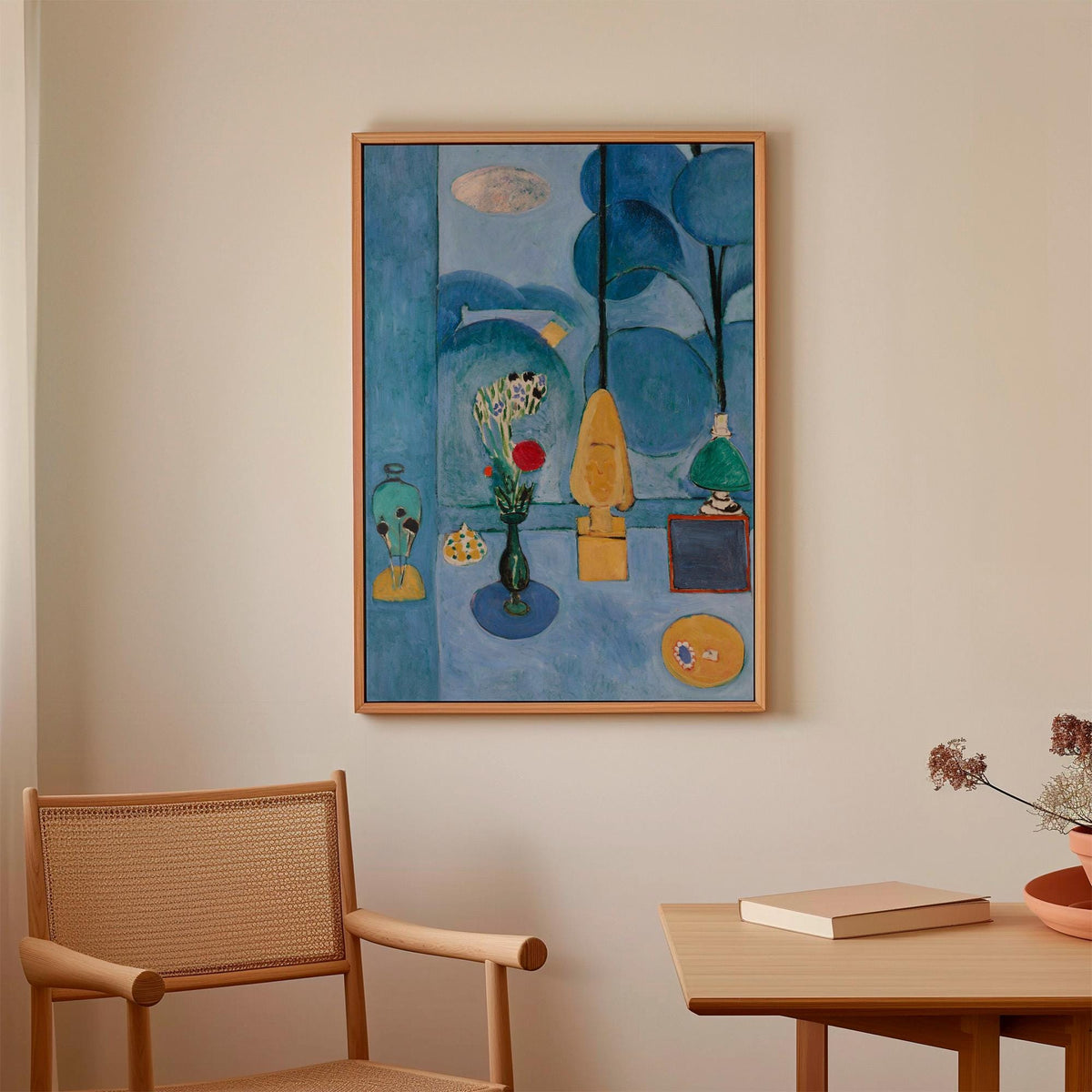 Henri Matisse, The Blue Window - 1913 Modern Interior Print, Blue Room Wall Art, Fauvist Window Poster, Abstract Home De