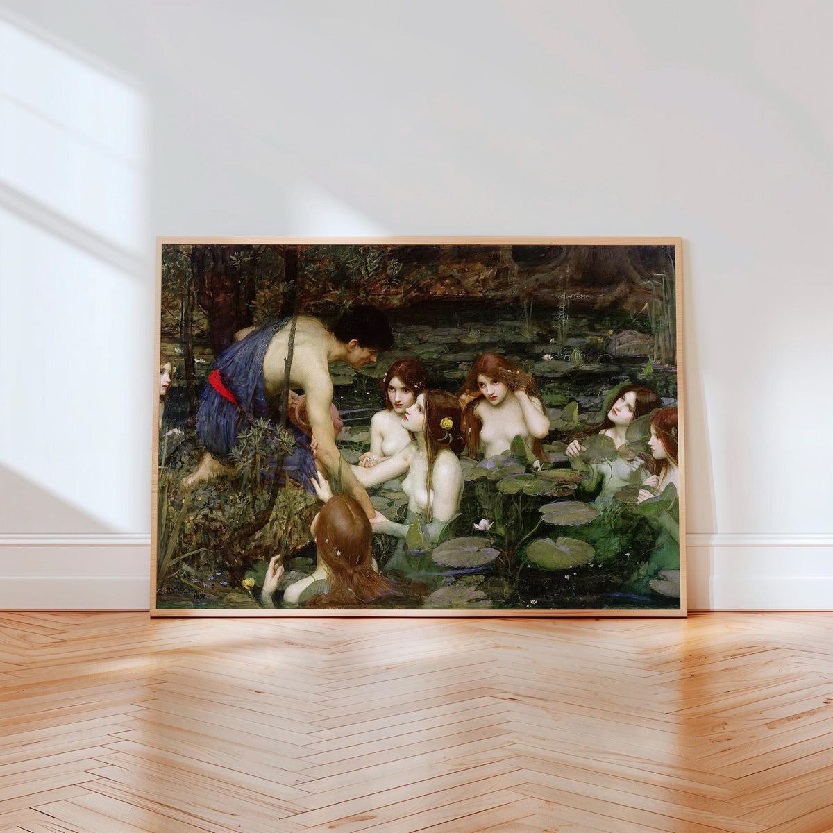 John William Waterhouse, Hylas and the Nymphs - 1896 Pre-Raphaelite Myth Print, Water Nymph Wall Art, Romantic Fantasy D