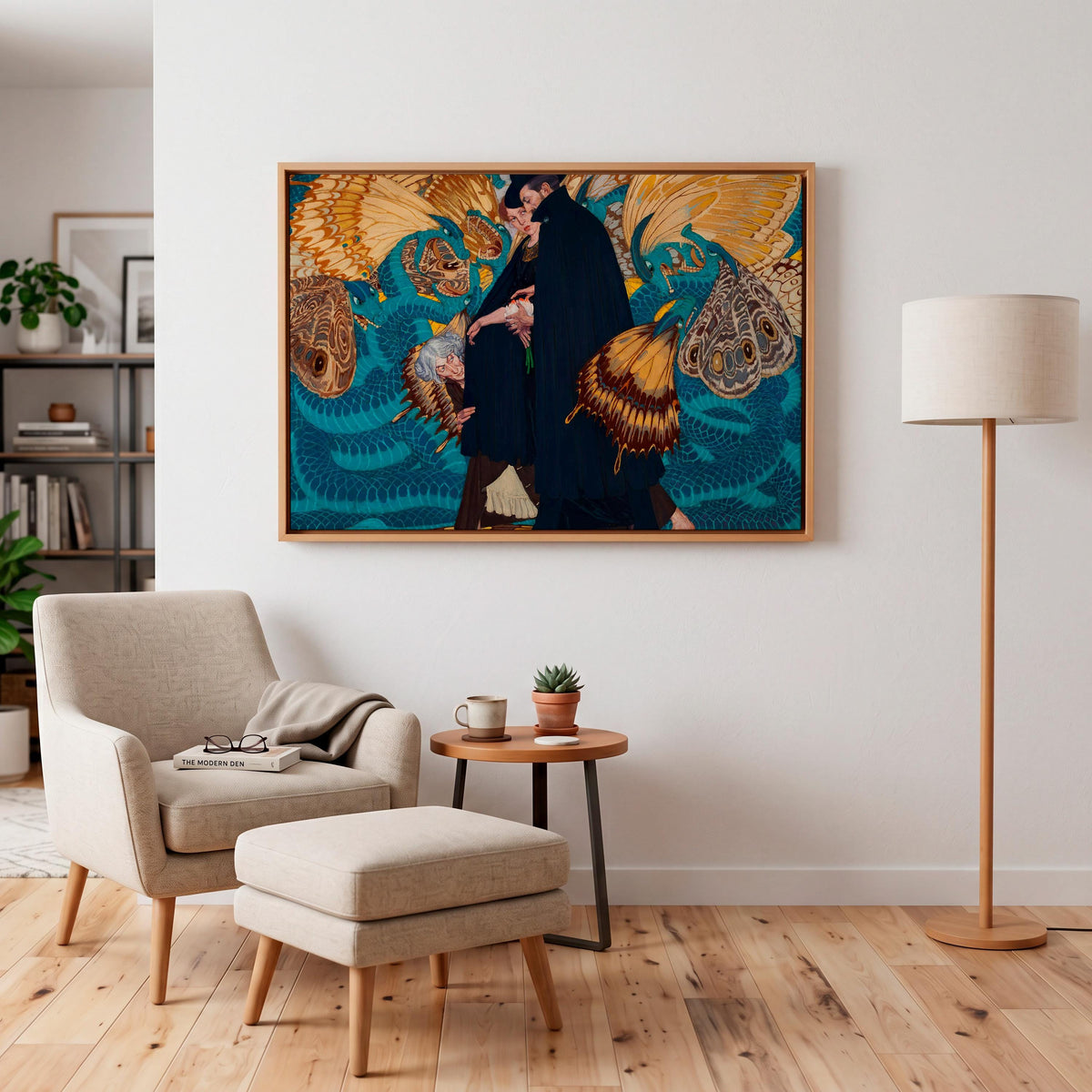 Edward Okuń, The War and Us - Symbolist Art Nouveau Painting, Polish Modern Art Print, Allegorical Wall Art