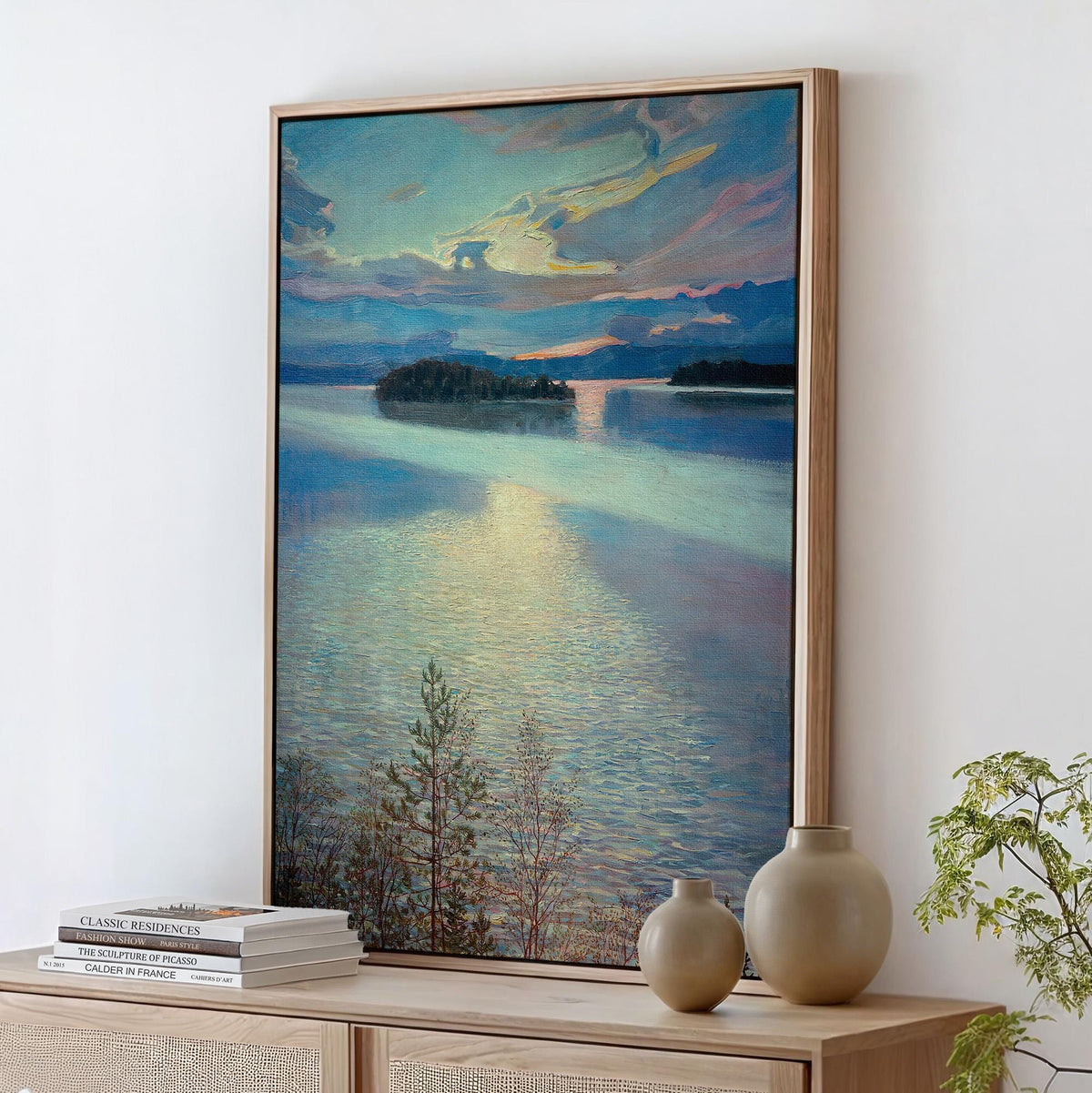 Akseli Gallen-Kallela, Sea View - 1901 Finnish Landscape Print, Coastal Seascape Wall Art, Nordic Shoreline Poster, Real