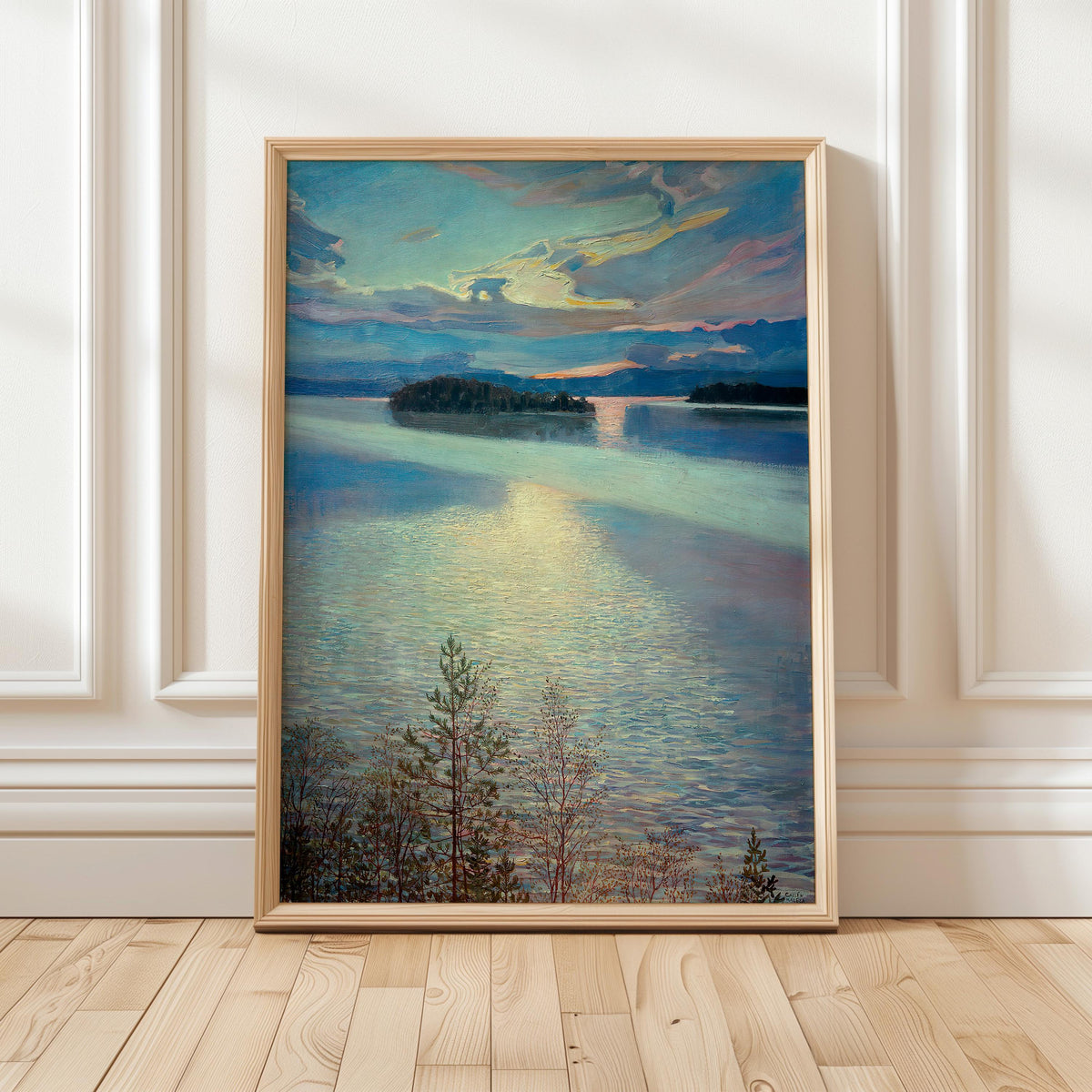 Akseli Gallen-Kallela, Sea View - 1901 Finnish Landscape Print, Coastal Seascape Wall Art, Nordic Shoreline Poster, Real