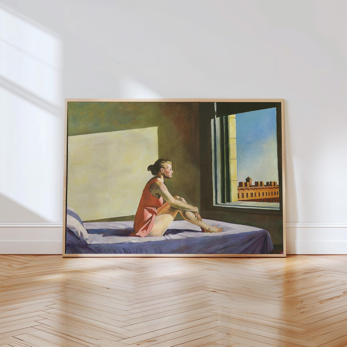 Edward Hopper, Morning Sun - c. 1952 American Realist Print, Sunlit Interior Wall Art, Modern Window Scene Decor