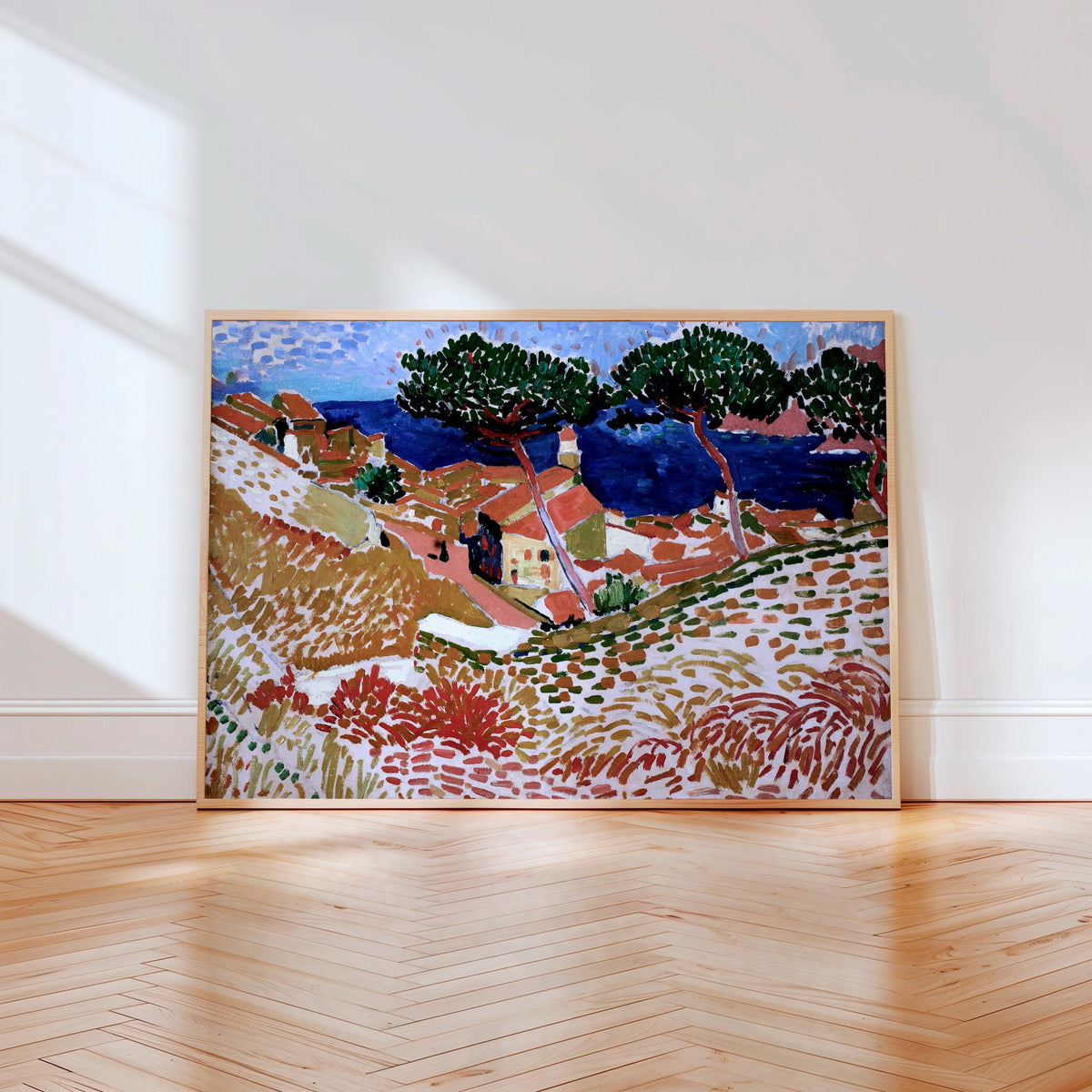 André Derain, Vue de Collioure - 1905 Fauvist Landscape Print, French Coastal Wall Art, Mediterranean View Decor