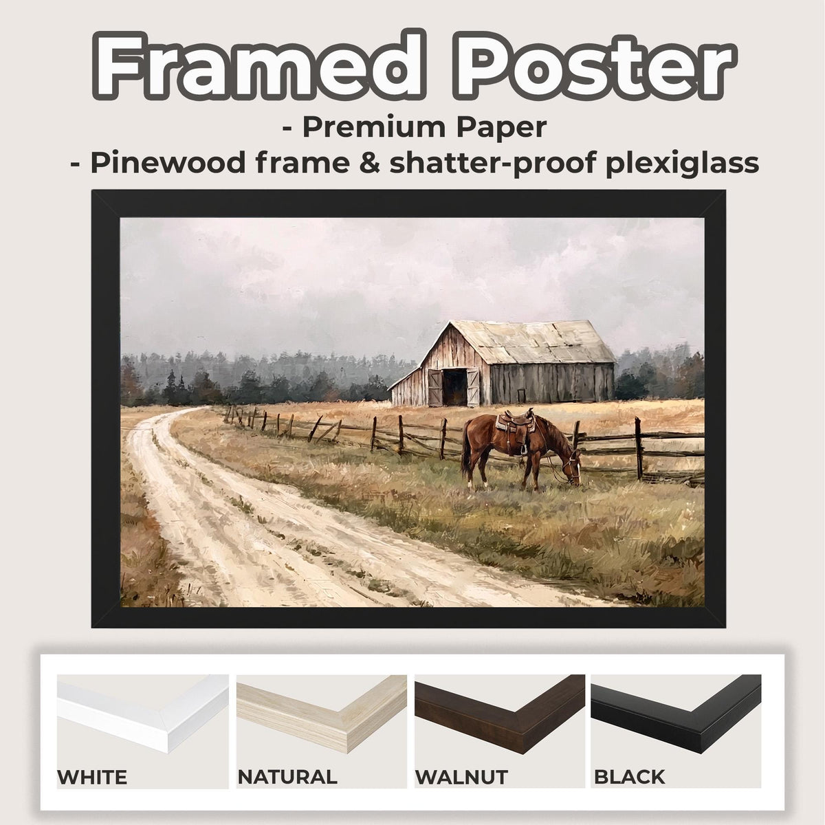 Farmhouse Wall Decor, Old Barn Painting Canvas Print, Wood Background Rustic Wall Decor, Vintage Barn Canvas, Large Farm