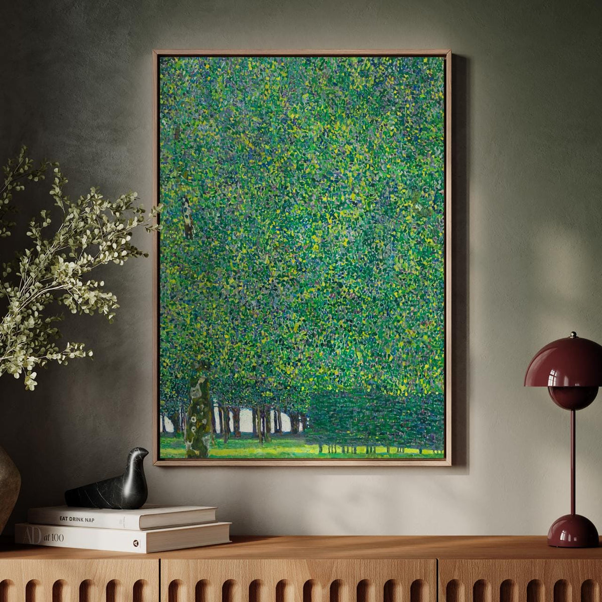 Gustav Klimt, The Park - Art Nouveau Giclée Print, Vintage Green Wall Art, Framed or Unframed