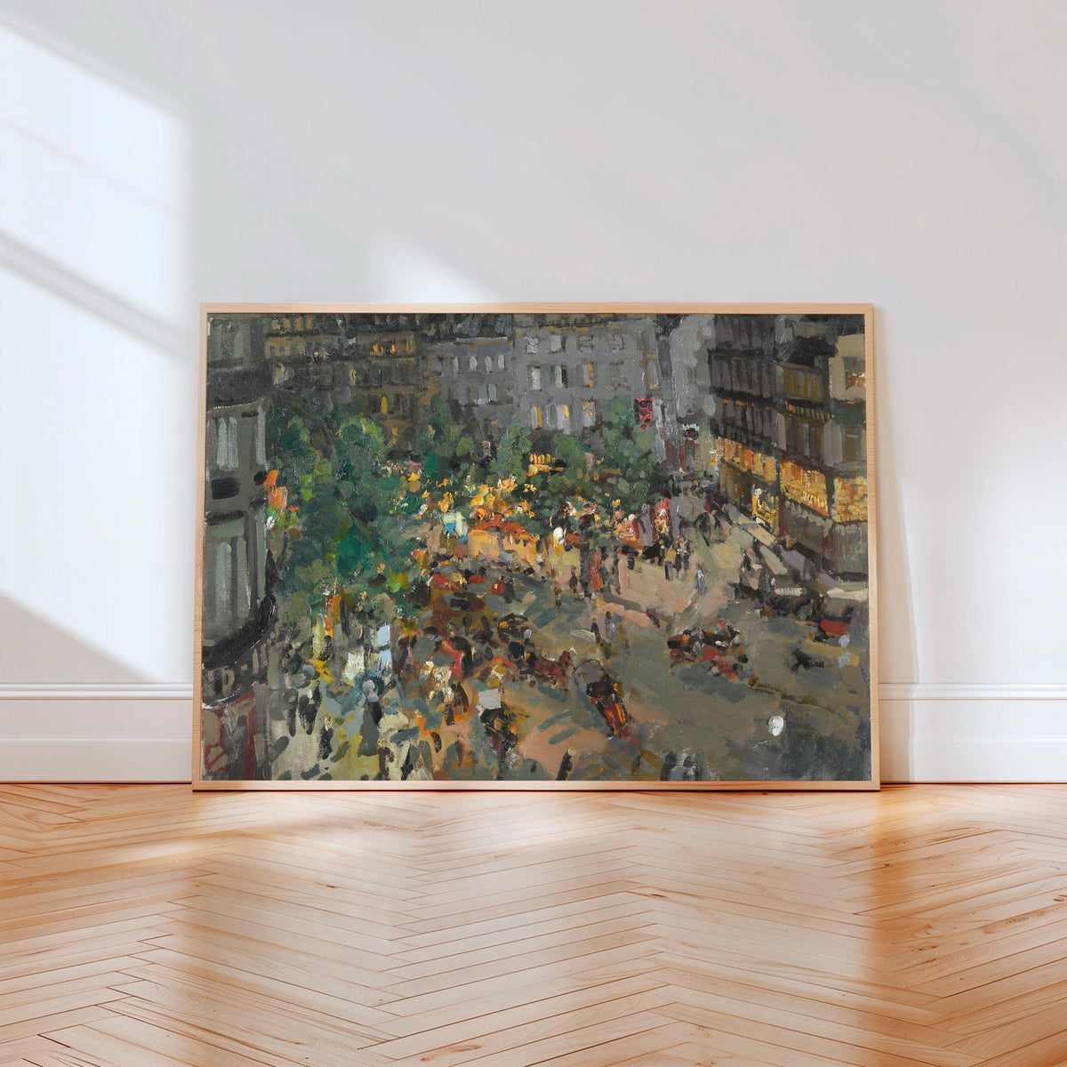 Konstantin Korovin Paris Boulevard des Capucines 1911 Impressionist Cityscape Print, French Street Scene Wall Art