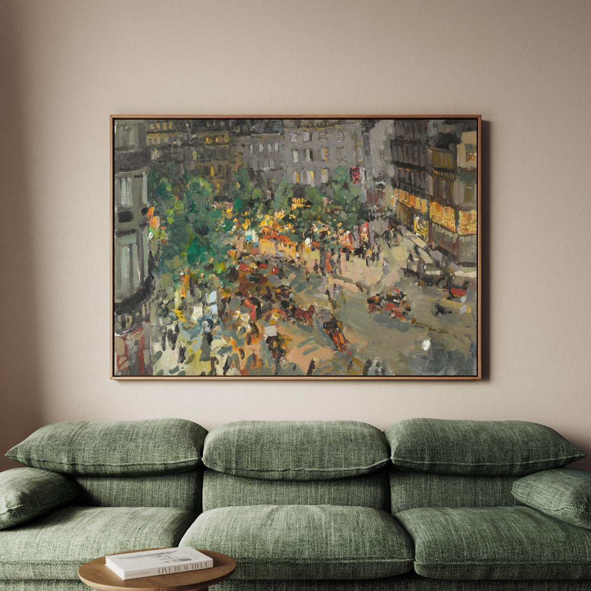 Konstantin Korovin Paris Boulevard des Capucines 1911 Impressionist Cityscape Print, French Street Scene Wall Art