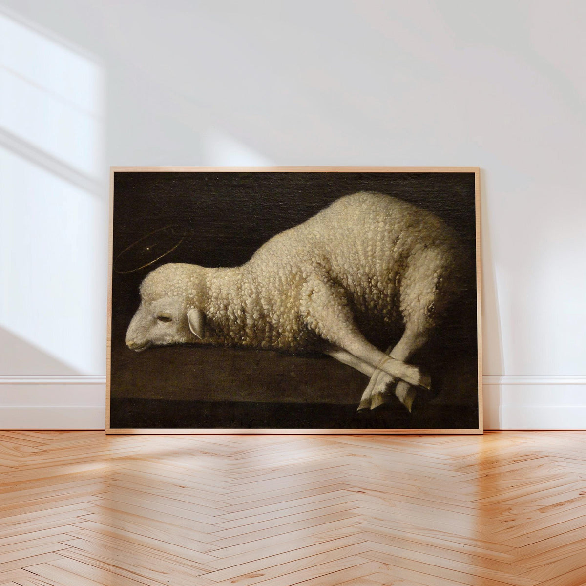 Francisco de Zurbaran Agnus Dei, Minimalist Wall Art, Lamb Wall Art, Neutral Wall Art, Museum Canvas or Poster