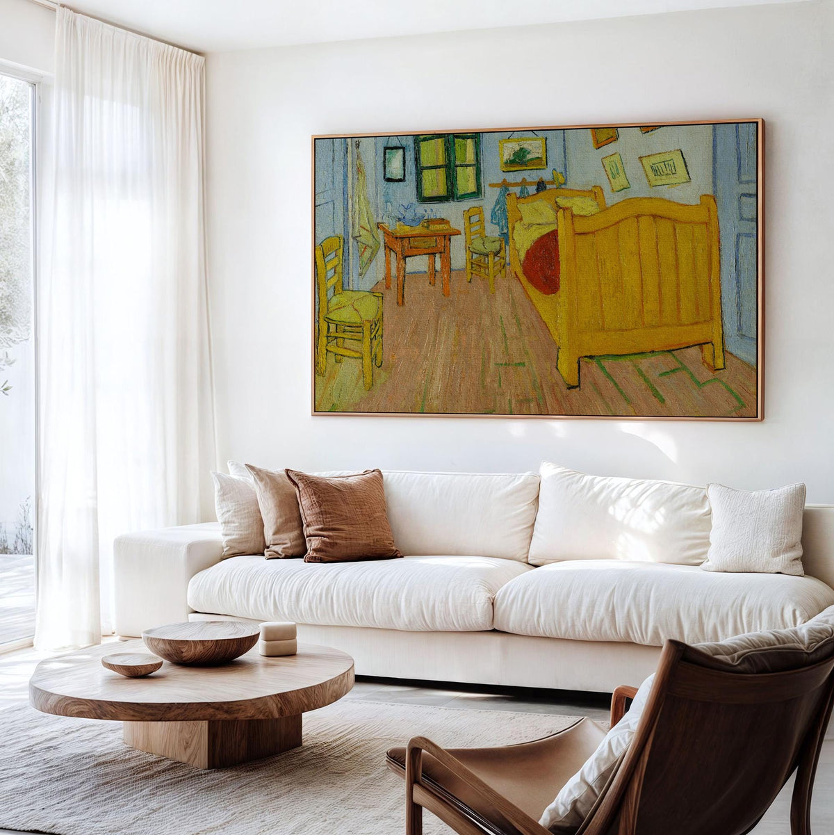 Vincent van Gogh Bedroom in Arles, Bedroom Wall Art, Blue Wall Art, Cottagecore Decor, Museum Canvas or Poster