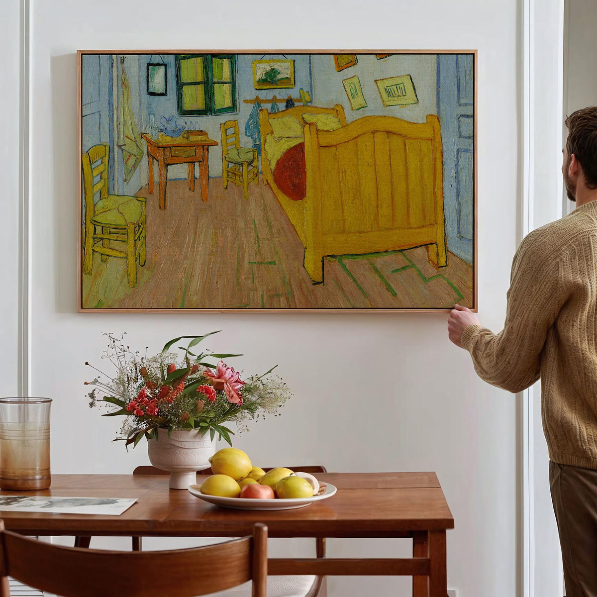 Vincent van Gogh Bedroom in Arles, Bedroom Wall Art, Blue Wall Art, Cottagecore Decor, Museum Canvas or Poster