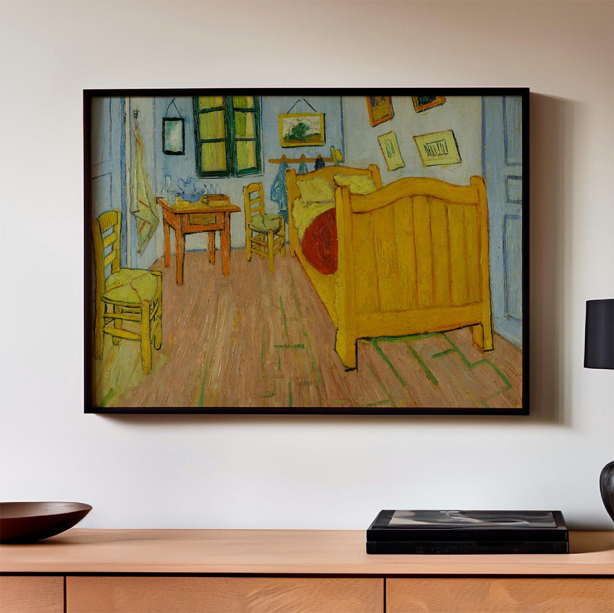 Vincent van Gogh Bedroom in Arles, Bedroom Wall Art, Blue Wall Art, Cottagecore Decor, Museum Canvas or Poster