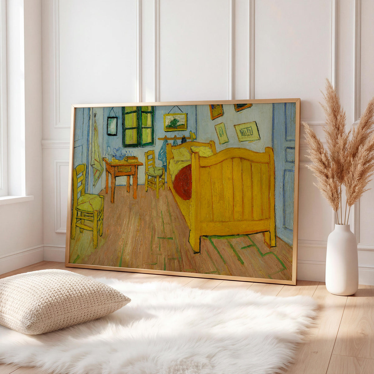 Vincent van Gogh Bedroom in Arles, Bedroom Wall Art, Blue Wall Art, Cottagecore Decor, Museum Canvas or Poster