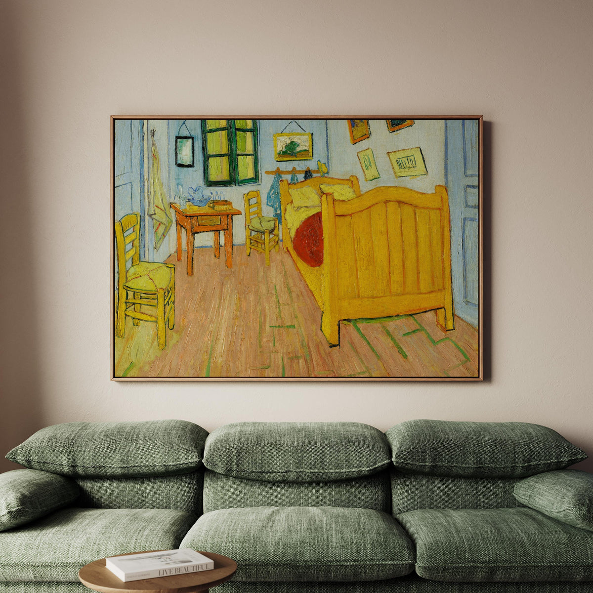 Vincent van Gogh Bedroom in Arles, Bedroom Wall Art, Blue Wall Art, Cottagecore Decor, Museum Canvas or Poster