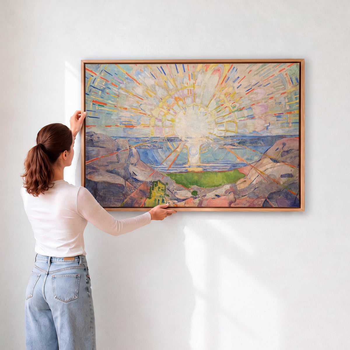 Edvard Munch, The Sun - Monumental 1911 Landscape Print, Modern Expressionist Wall Art, Radiant Sunrise Poster, Large Ca