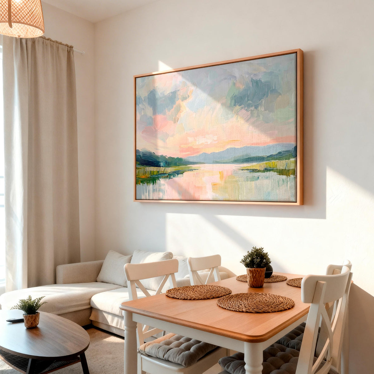 Fine Art Print Lowcountry Marsh Painting, Coastal Landscape Wall Decor, Soft Pastel Sky and Marsh Scene for Grandmillenn