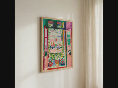 Henri Matisse, Open Window, Collioure - 1905 Fauvist Landscape Print, Colorful Wall Art, French Modernist Poster, Seasid