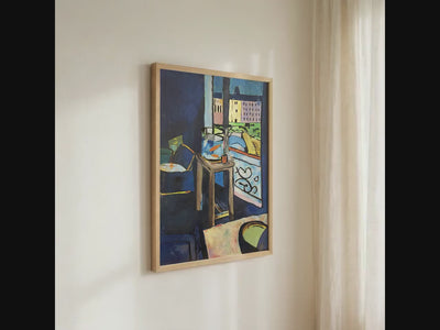 Henri Matisse, Interior With A Goldfish Bowl - 1914 Modern Interior Print, Blue Room Wall Art, Goldfish Poster, Fauvist 