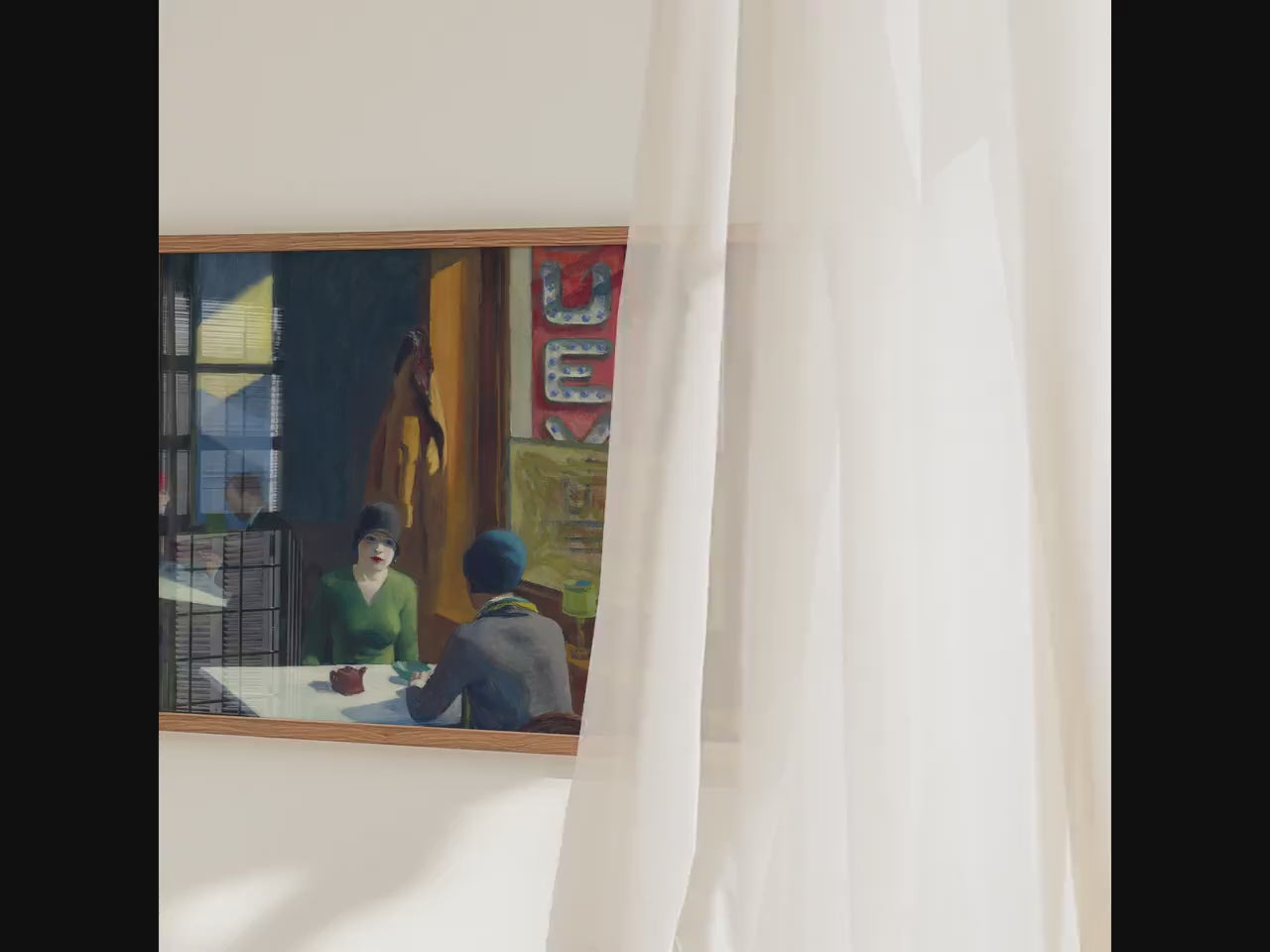 Edward Hopper, Chop Suey - 1929 Restaurant Wall Art, Classic American Print, Urban Cafe Canvas Decor, Modern Realism Pos