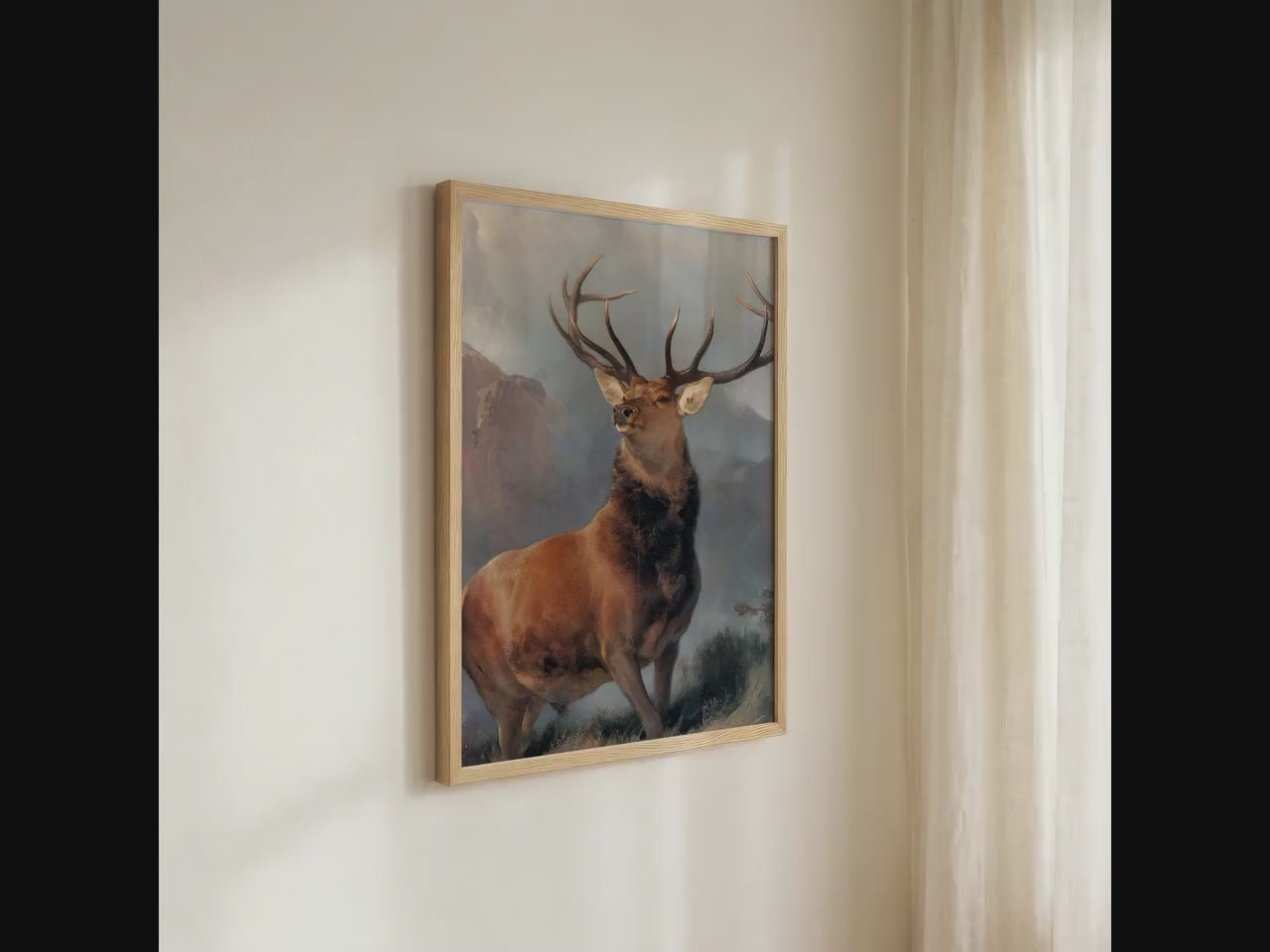 Edwin Landseer, Monarch of the Glen - Scottish Deer Wall Art, Highland Landscape Print, Stag Canvas Decor, Classic Wildl